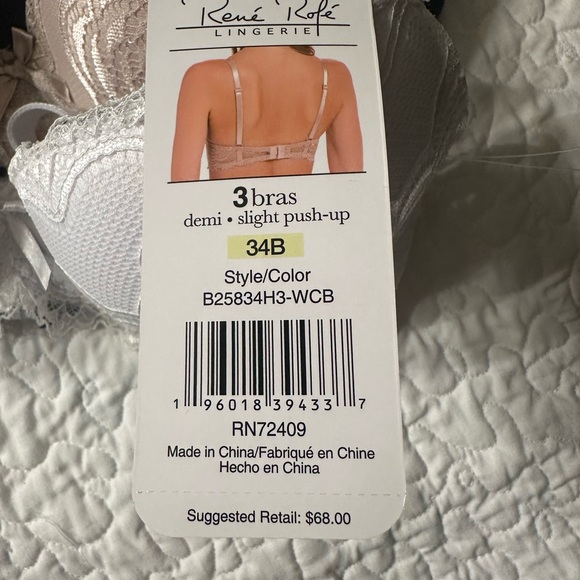 NWT Rene' Rofe' Demi Bra-3 - Picture 10 of 10